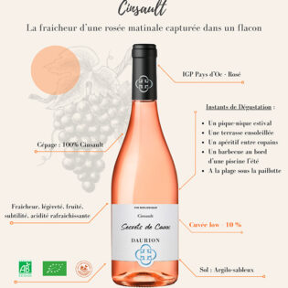 Secrets de Caux Rosé Cinsault 2024 – Image 4