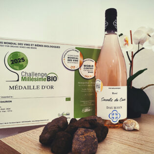 Secret de Caux Assemblage Rosé médaillé d'or au challenge millésime bio